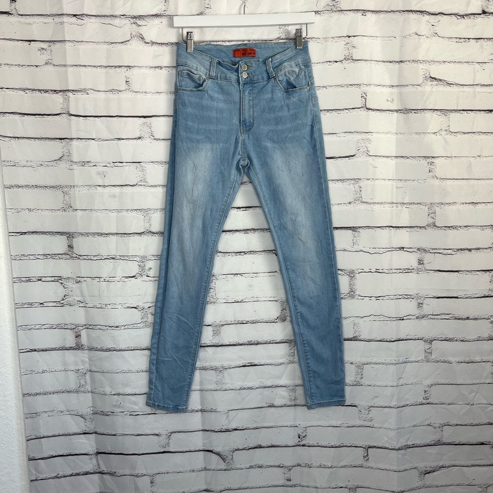 Wax Jean “But, I Love You” Skinny High Rise Jeans Light Wash Women’s 9/29 Y2K